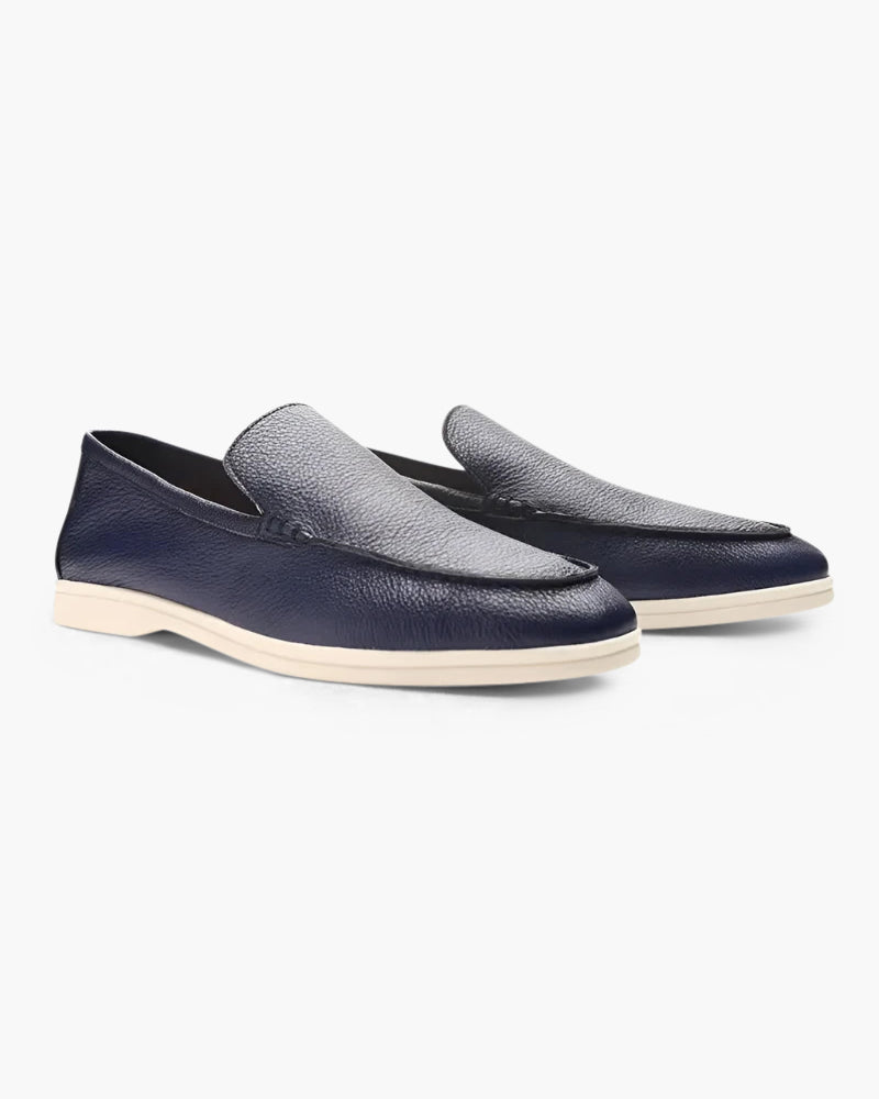 Classic Cowhide Leather Loafers with Timeless Elegance
