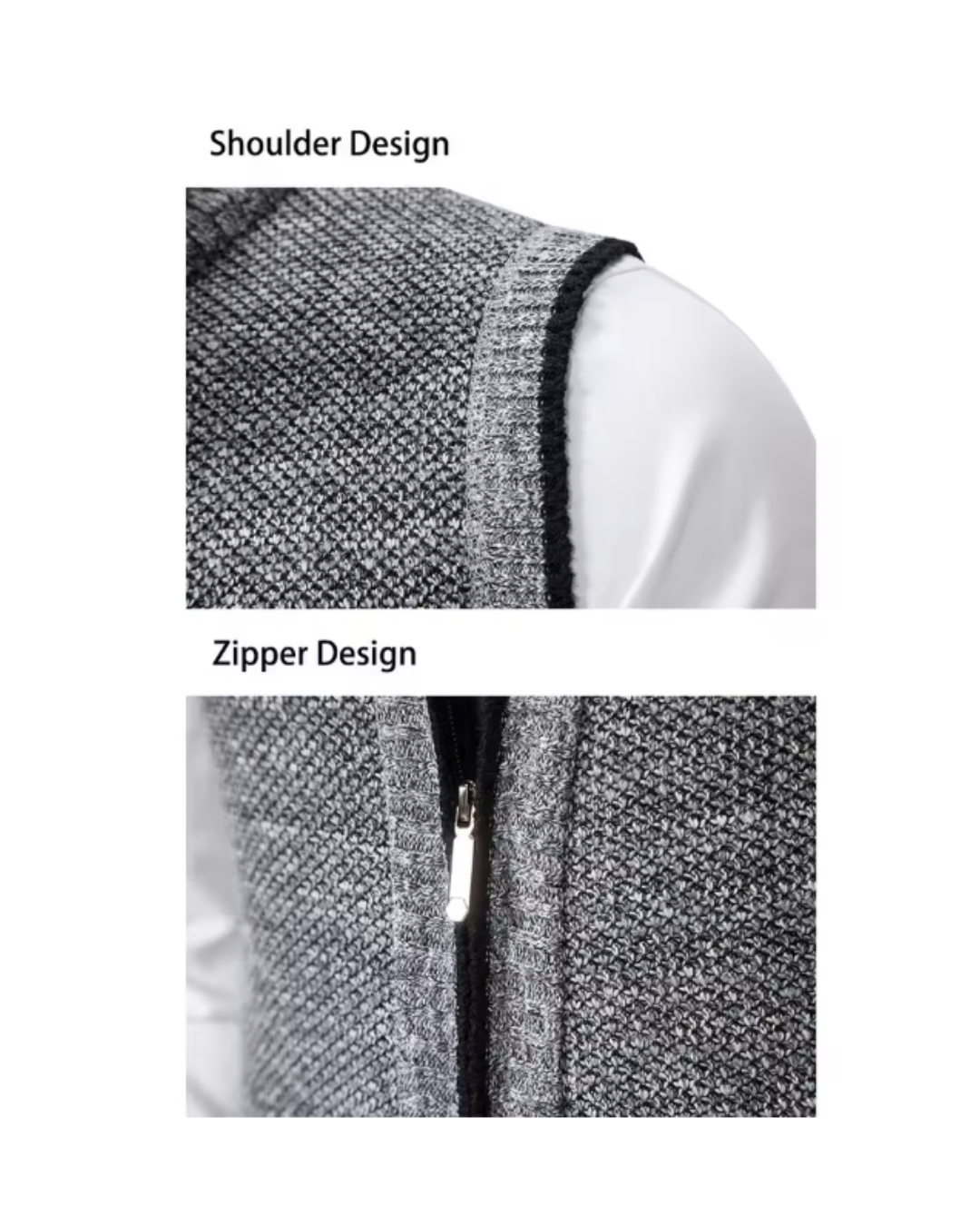 HARRISON FULL-ZIP SWEATER VEST
