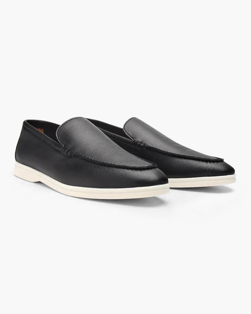 Classic Cowhide Leather Loafers with Timeless Elegance