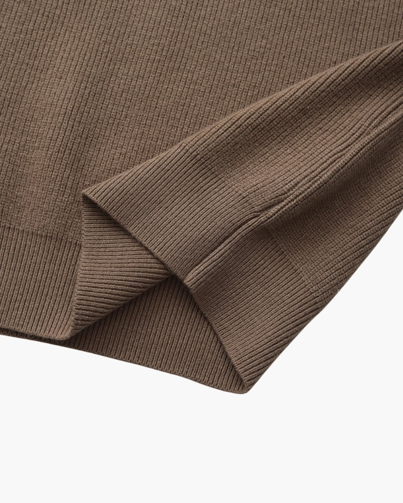 Sophisticated Half-Zip Knit Sweater