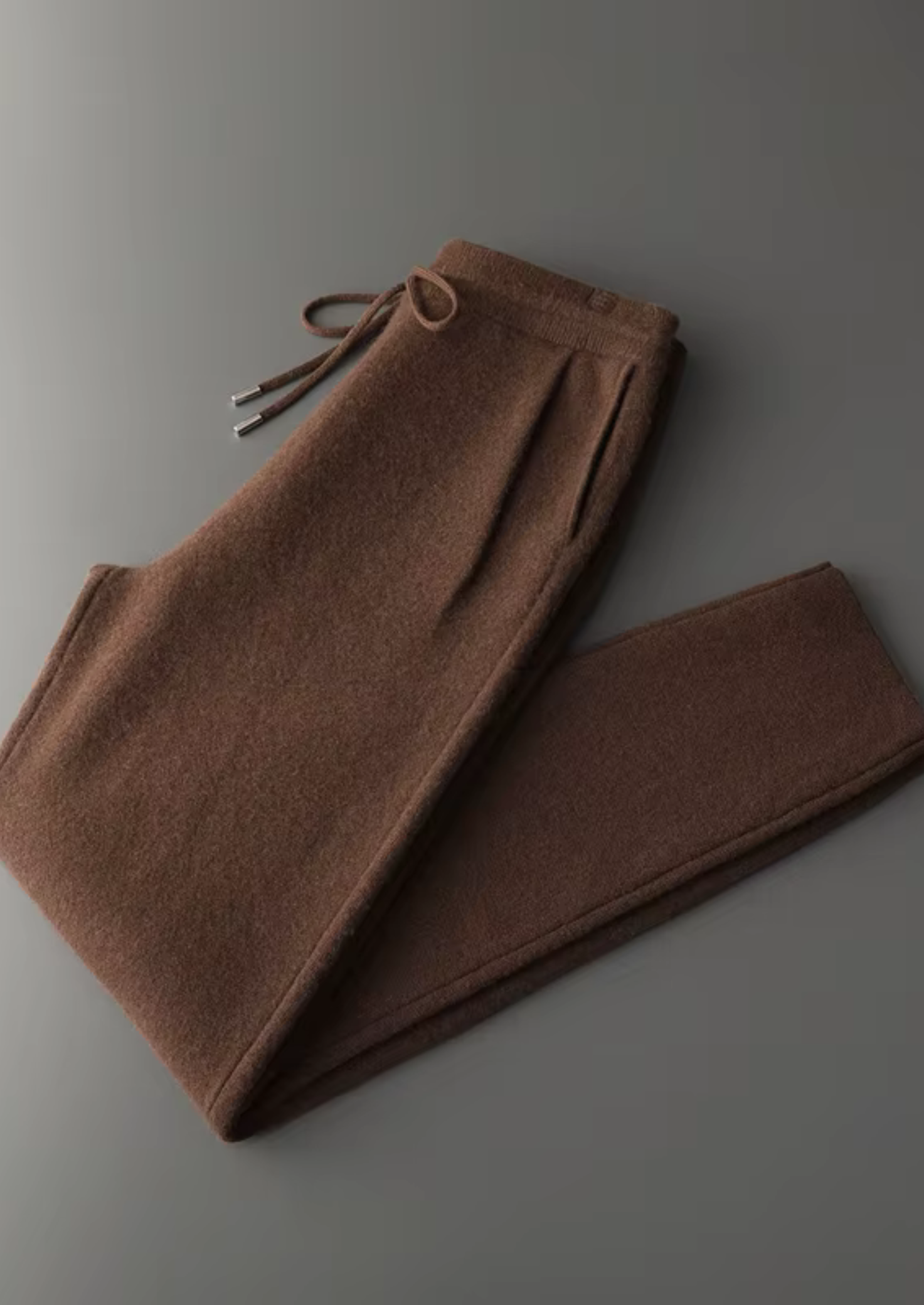 PREMIUM CASHMERE PLEATED TROUSERS