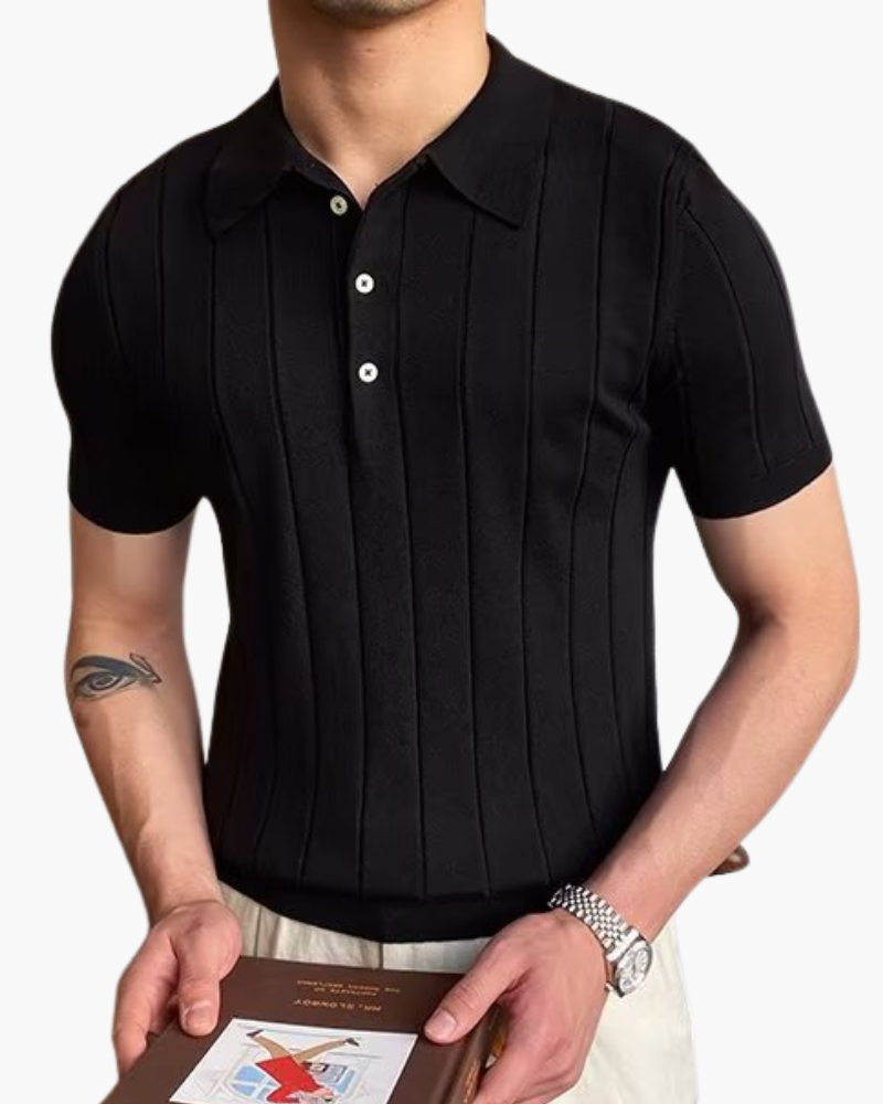 Cannes Textured Cotton Polo