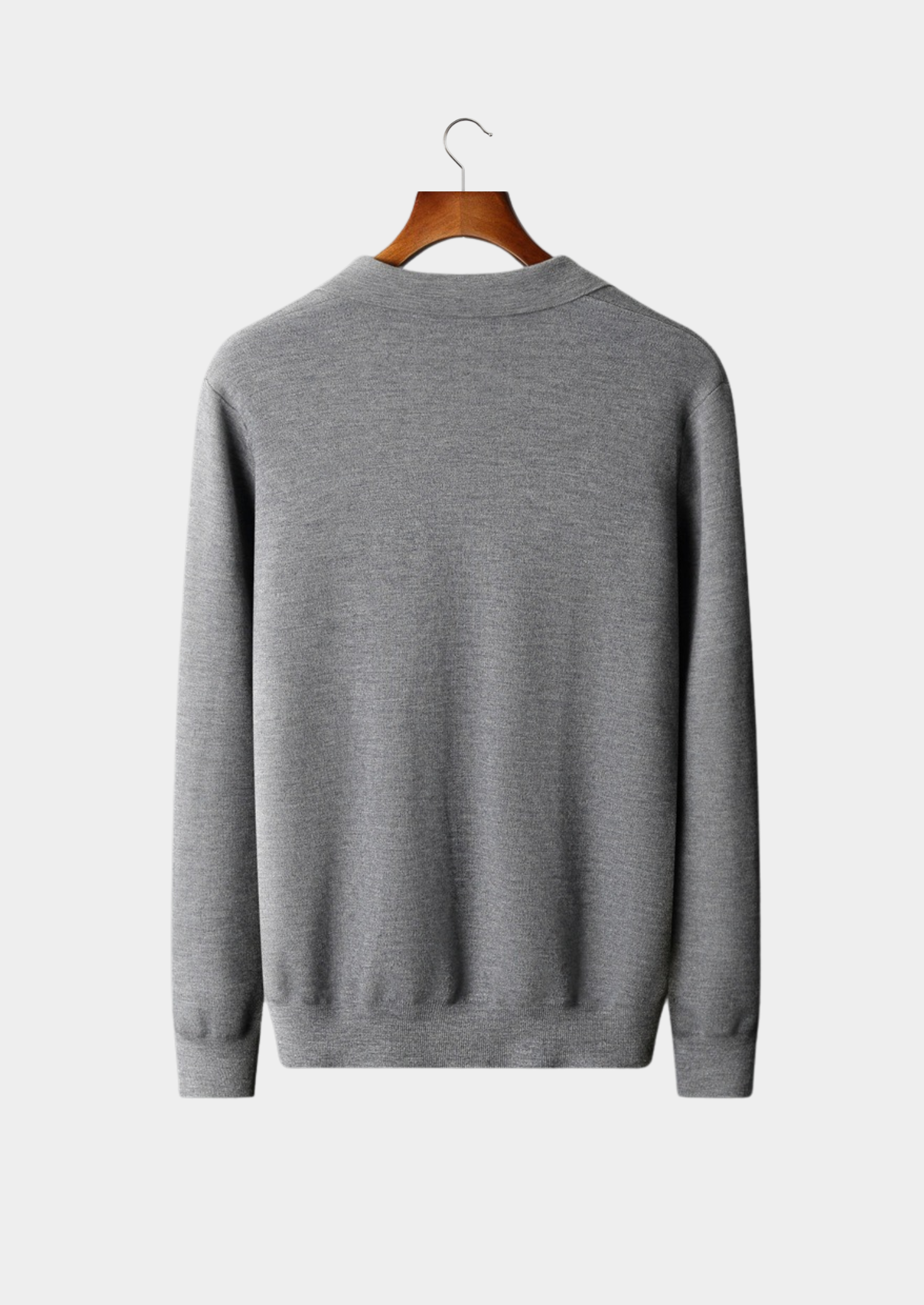 PREMIUM CASHMERE BUTTONLESS SWEATER POLO