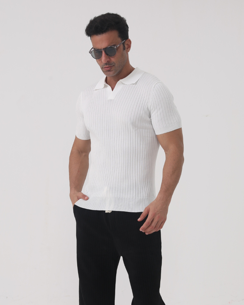 Florence - Textured Cotton Polo