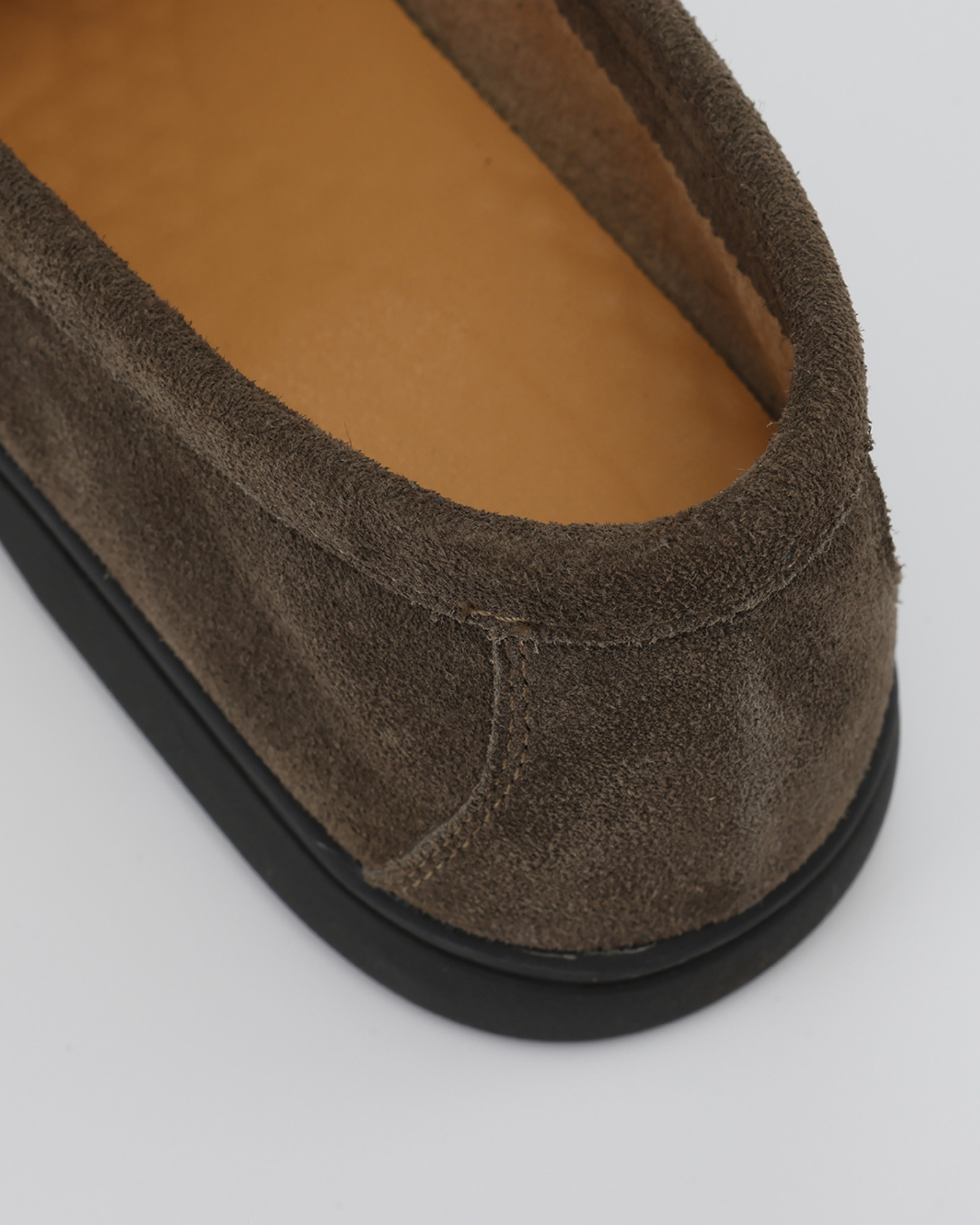 Luxury Suede Loafers with Black Soles