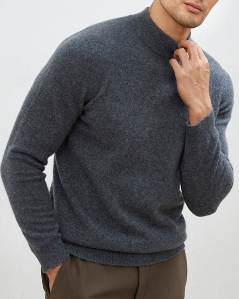 Cashmere Blend Turtleneck Sweater