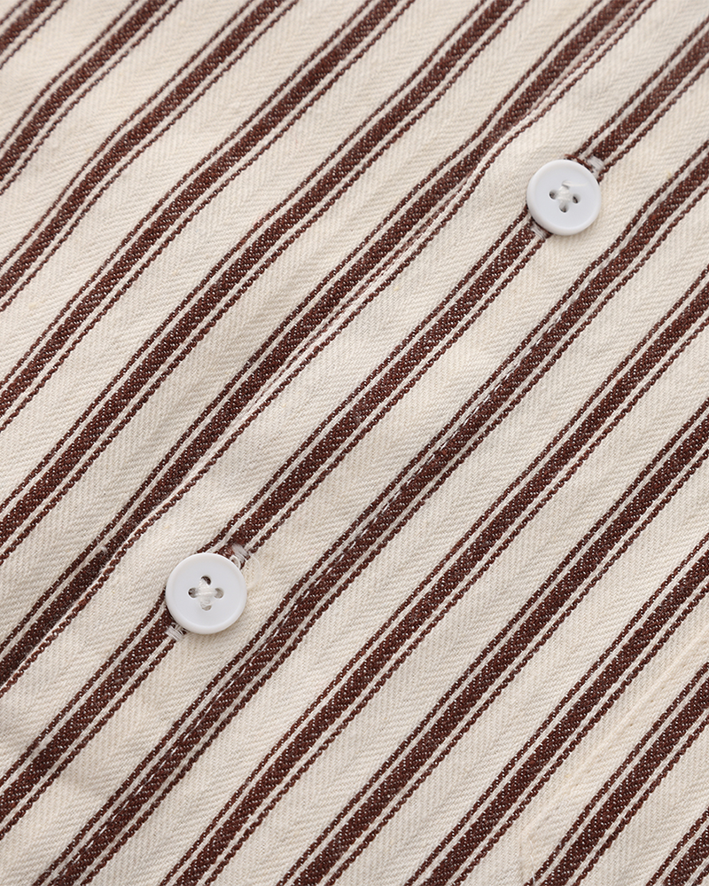 Men's Classic Striped Dress Shirt