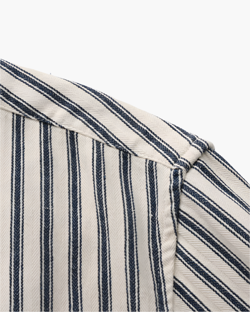 Men's Classic Striped Dress Shirt