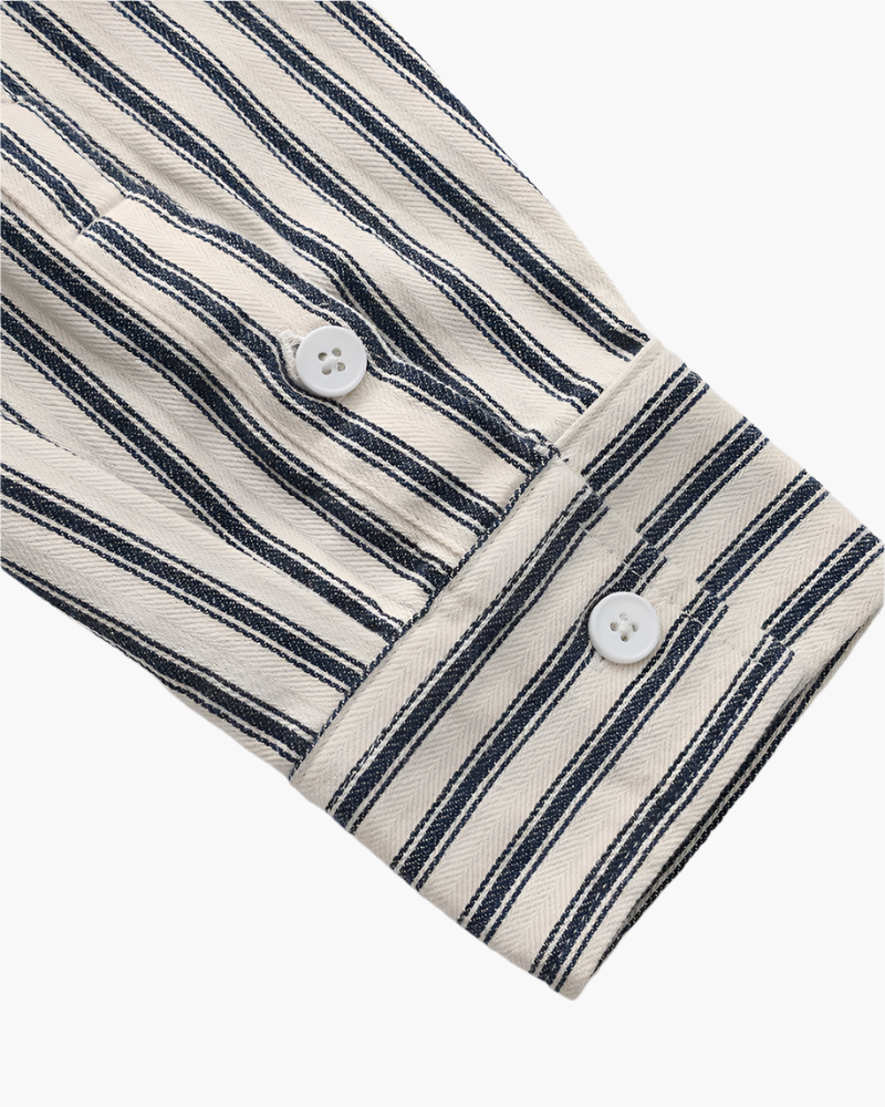 Men's Classic Striped Dress Shirt