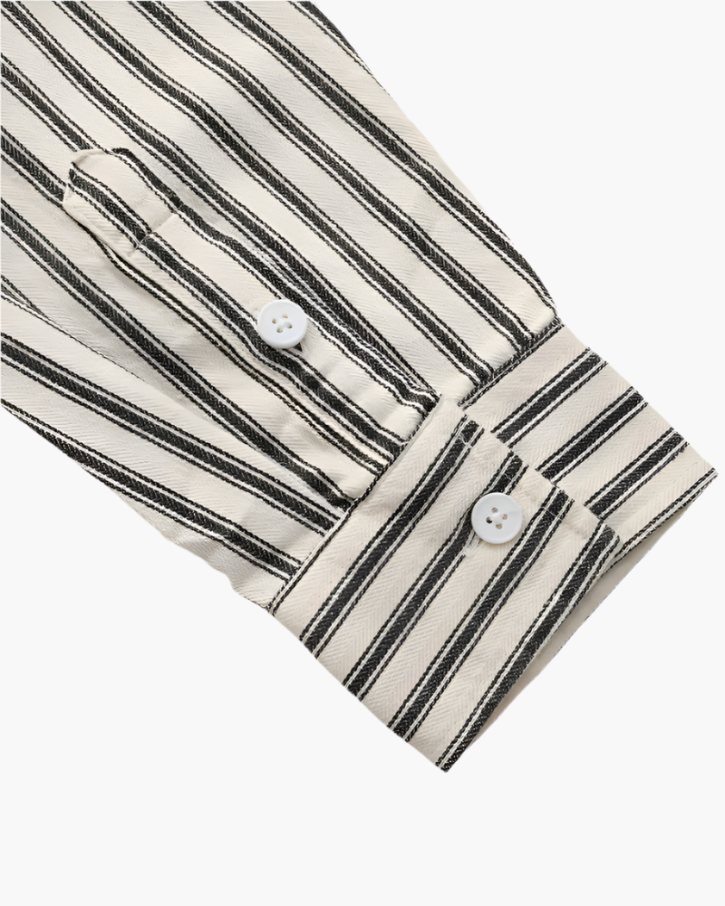 Men's Classic Striped Dress Shirt