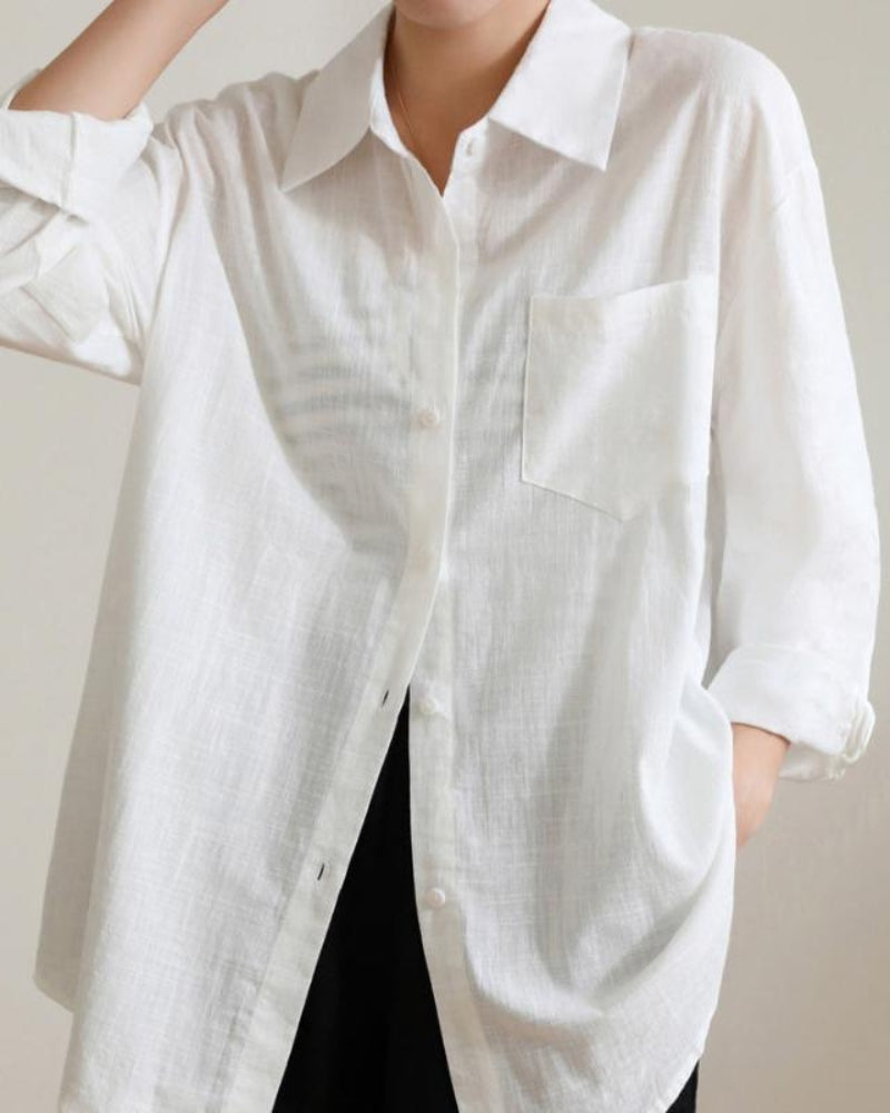 Elegant Women's Linen Shirt