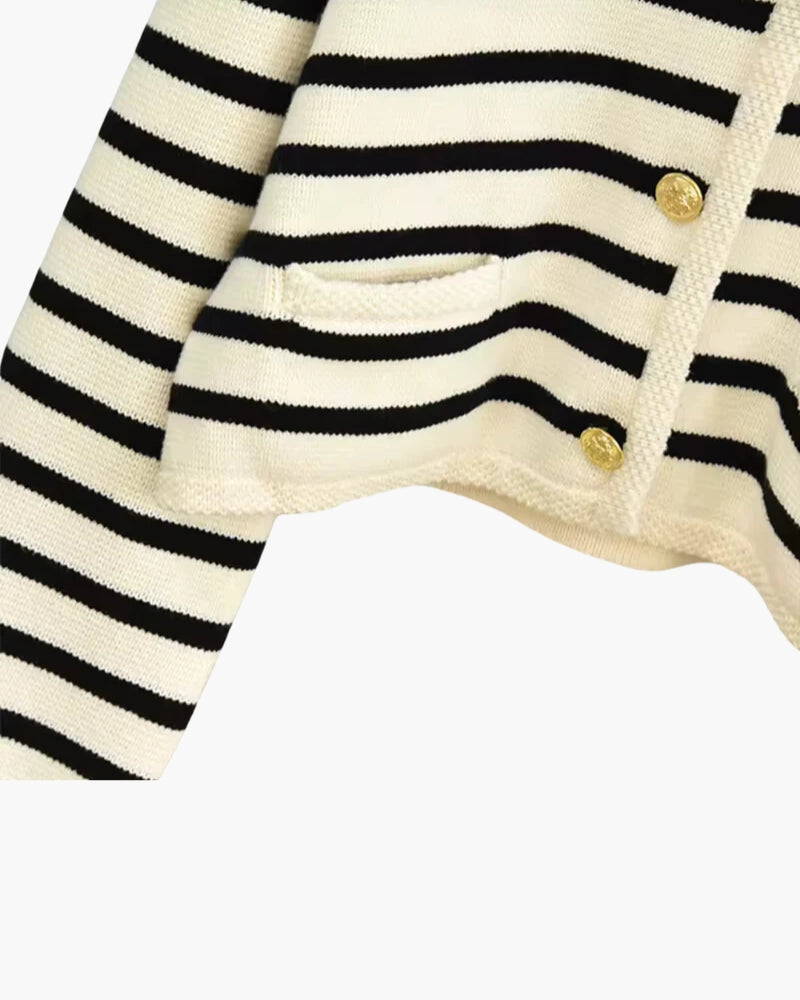 Luxury Striped Wool Waistcoat