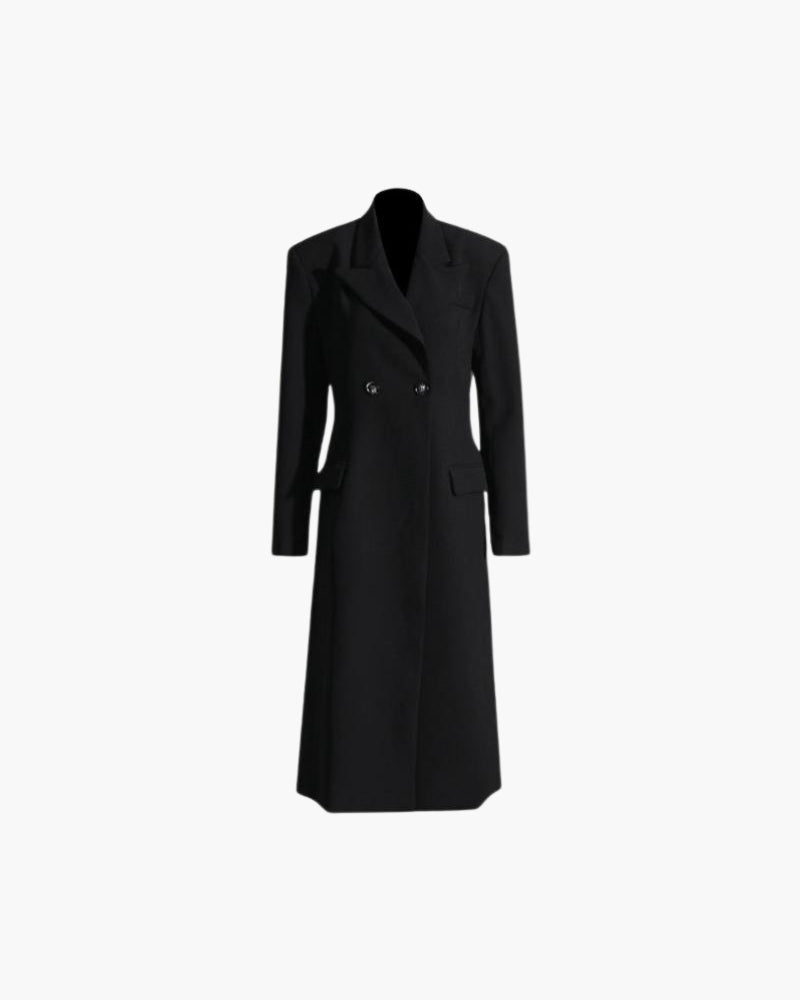 The Elegant Noir Coat