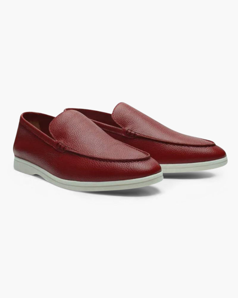 Classic Cowhide Leather Loafers with Timeless Elegance