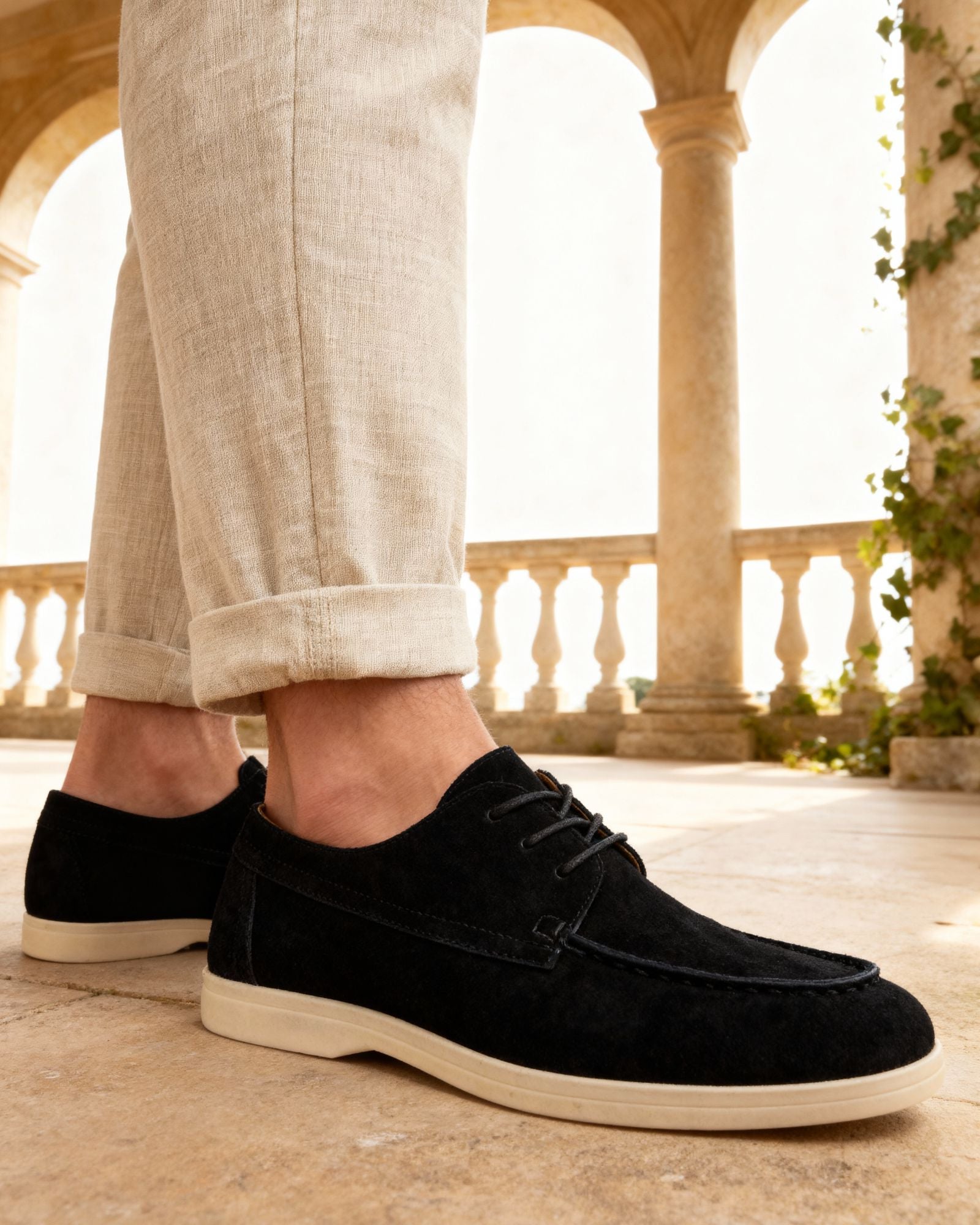 Luxury Suede Lace-Up Footwear