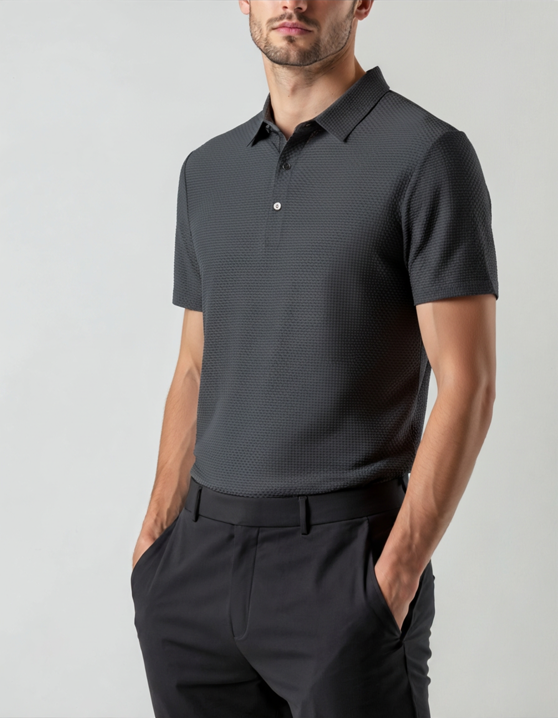 Prestigio Silk Polo Shirt (Wrinkle-Resistant)