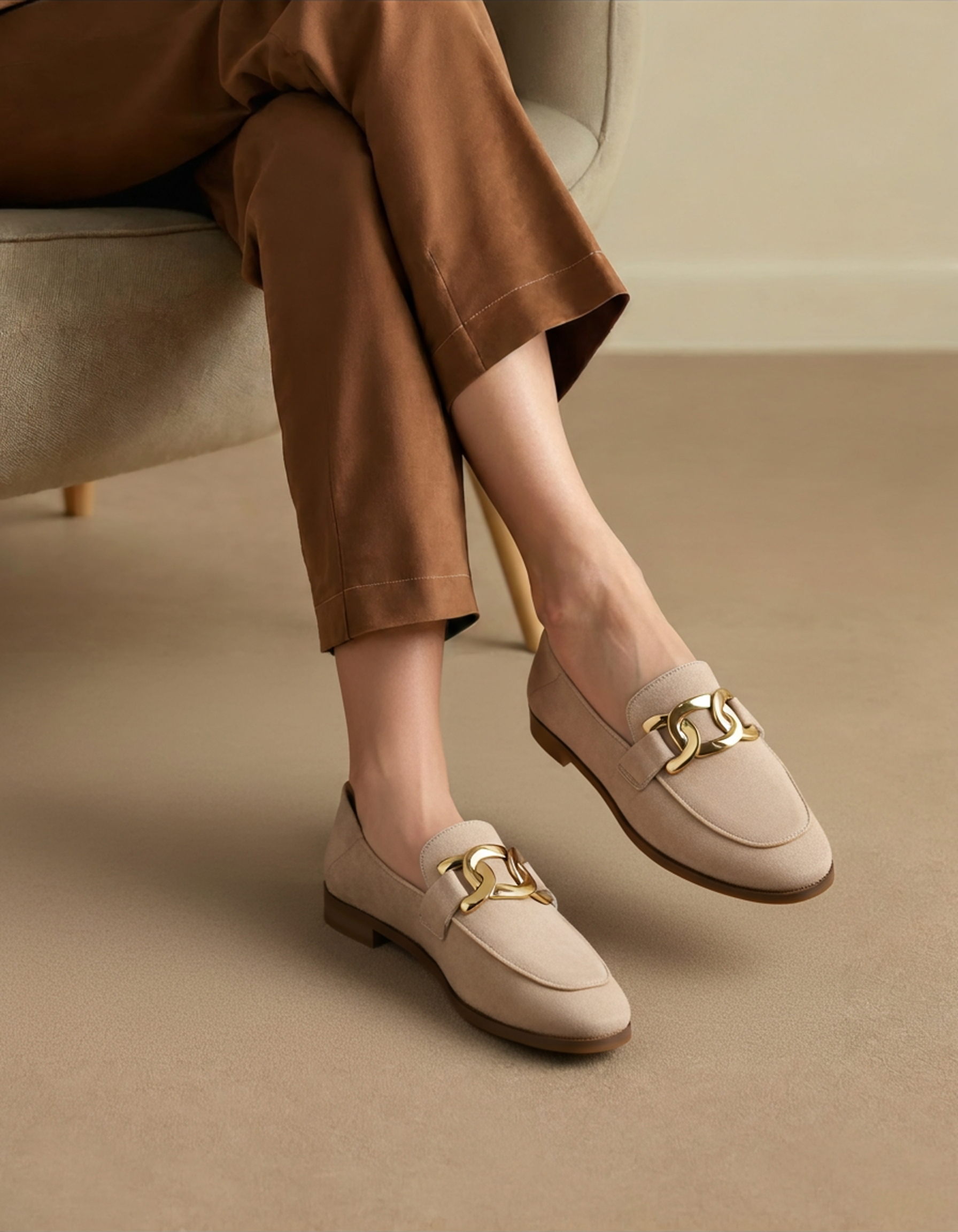 Suede Duchess Loafers