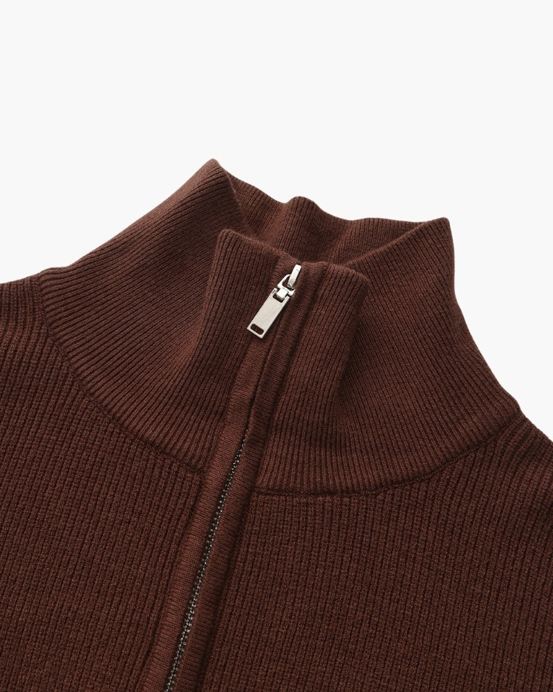 Sophisticated Half-Zip Knit Sweater
