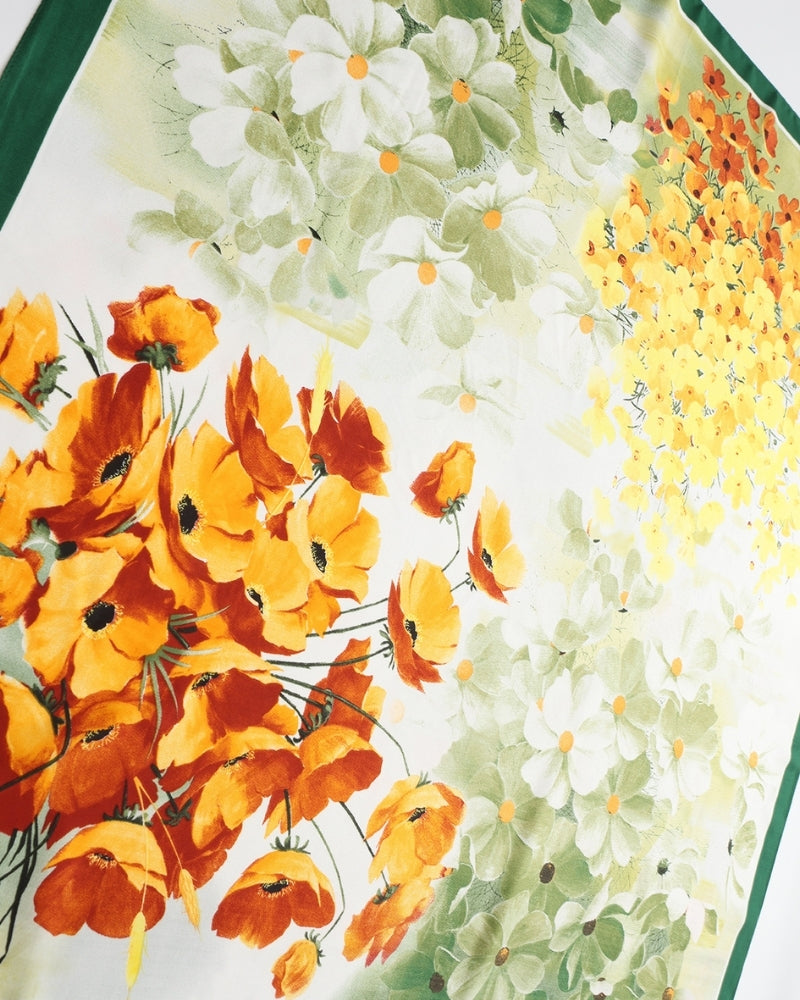 Old Money Impressionist Garden Scarf