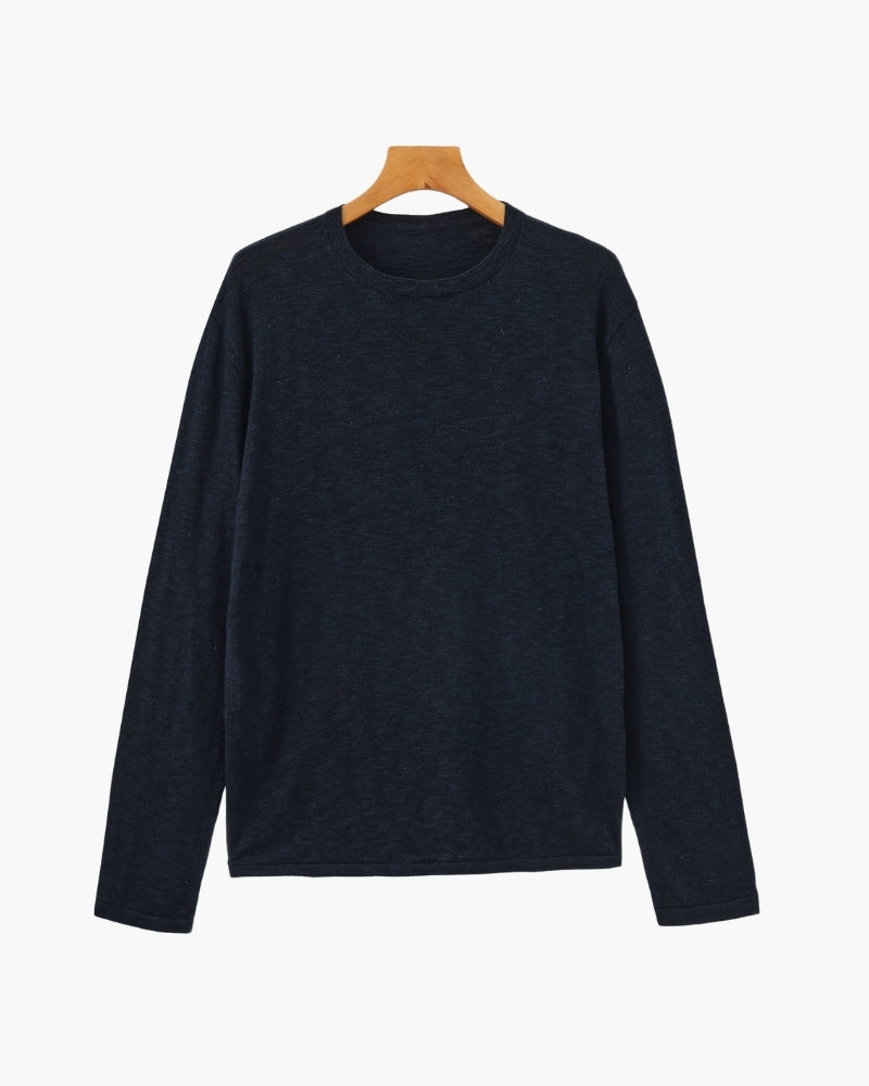 Essential Crewneck in Linen-Cotton Blend