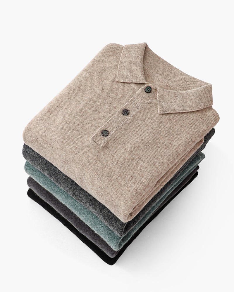 Pure Cashmere Polo Shirt