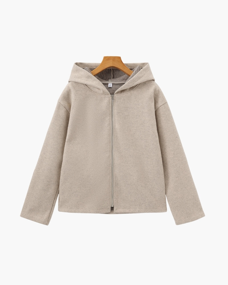 Zip-Up Wool Coat by Marlow