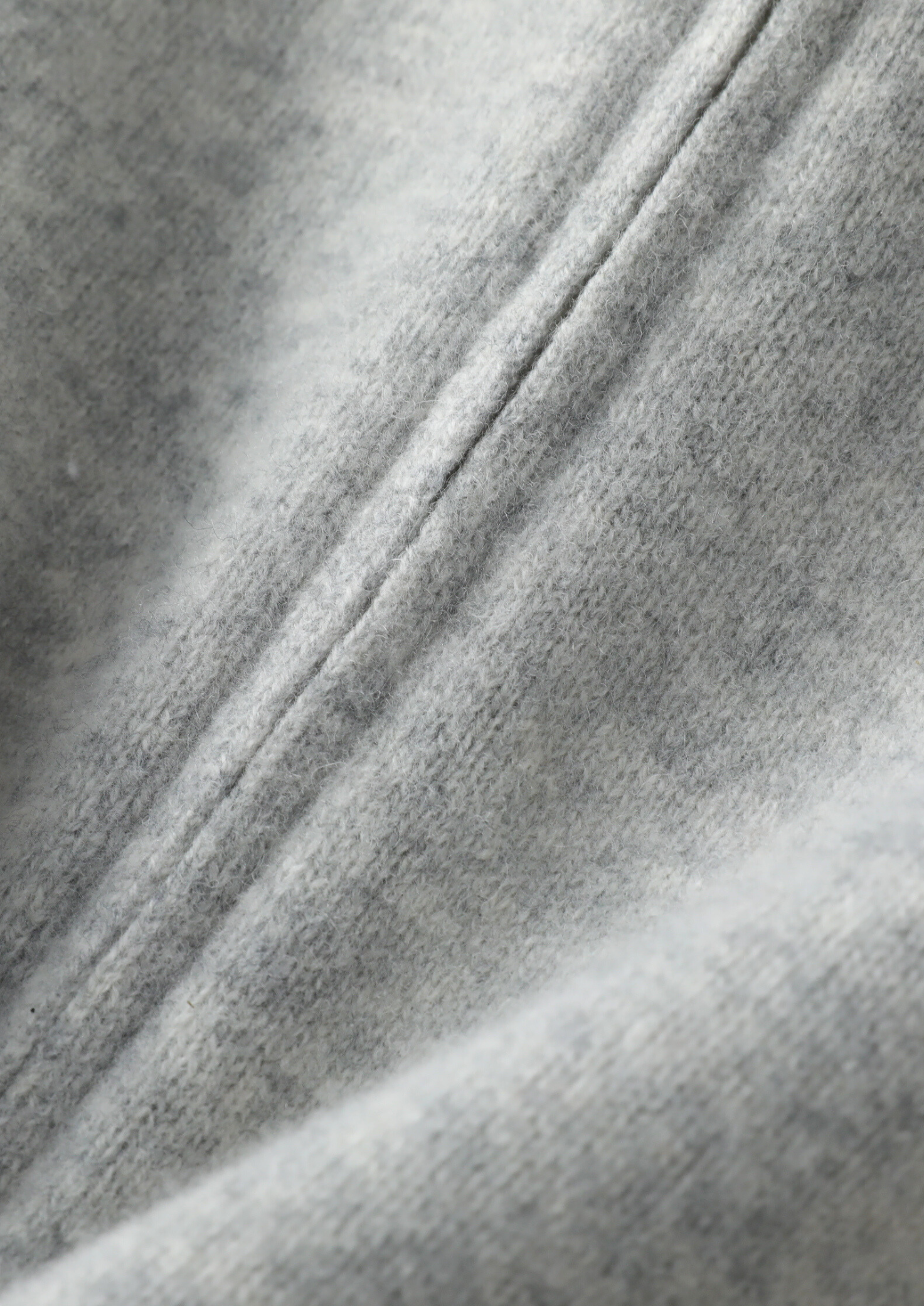 PURE EXTRA-FINE MERINO WOOL LUZZO SET - LIGHT GRAY