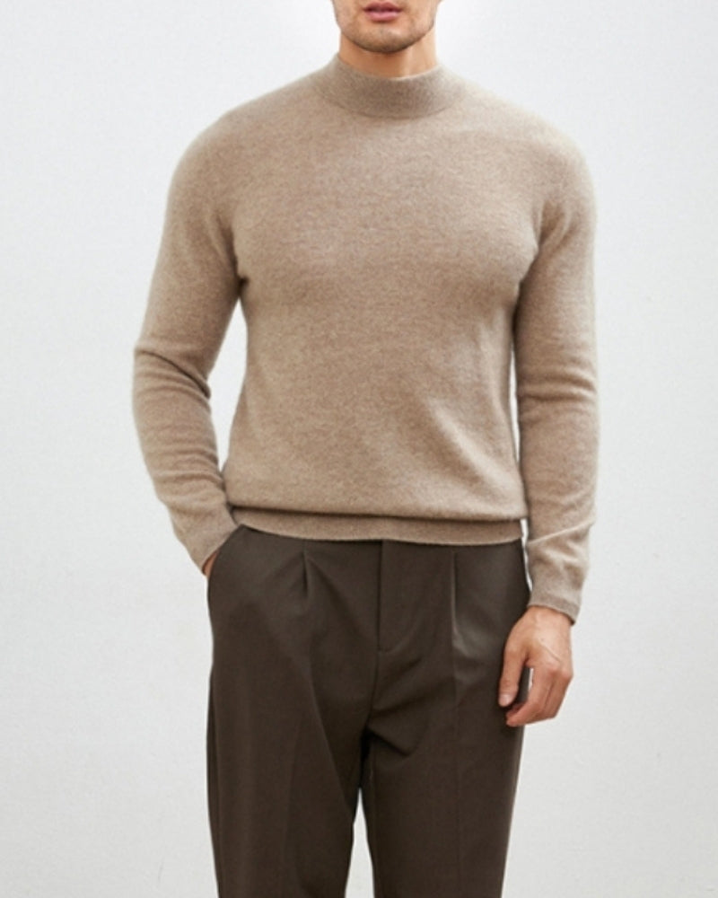 Cashmere Blend Turtleneck Sweater