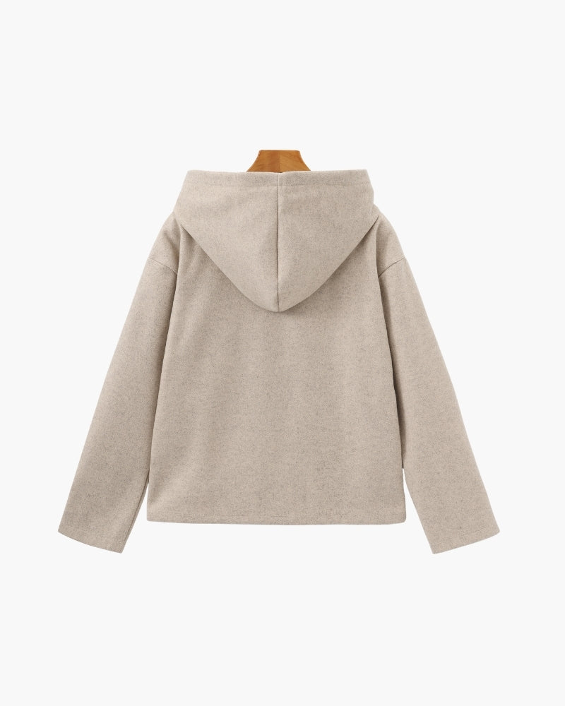 Zip-Up Wool Coat by Marlow