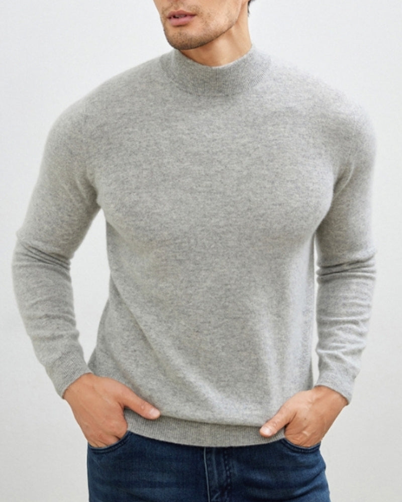 Cashmere Blend Turtleneck Sweater