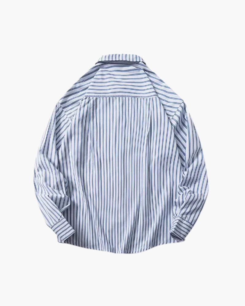 Extra-Large Striped Button-Up Shirt