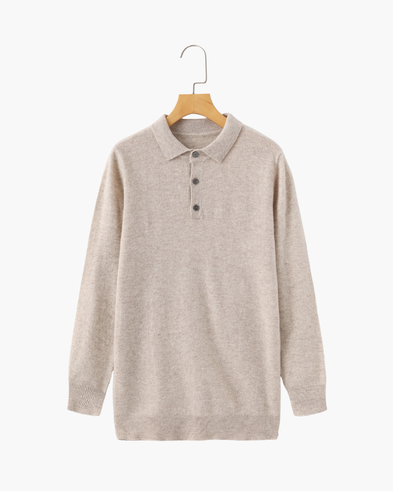Pure Cashmere Polo Shirt