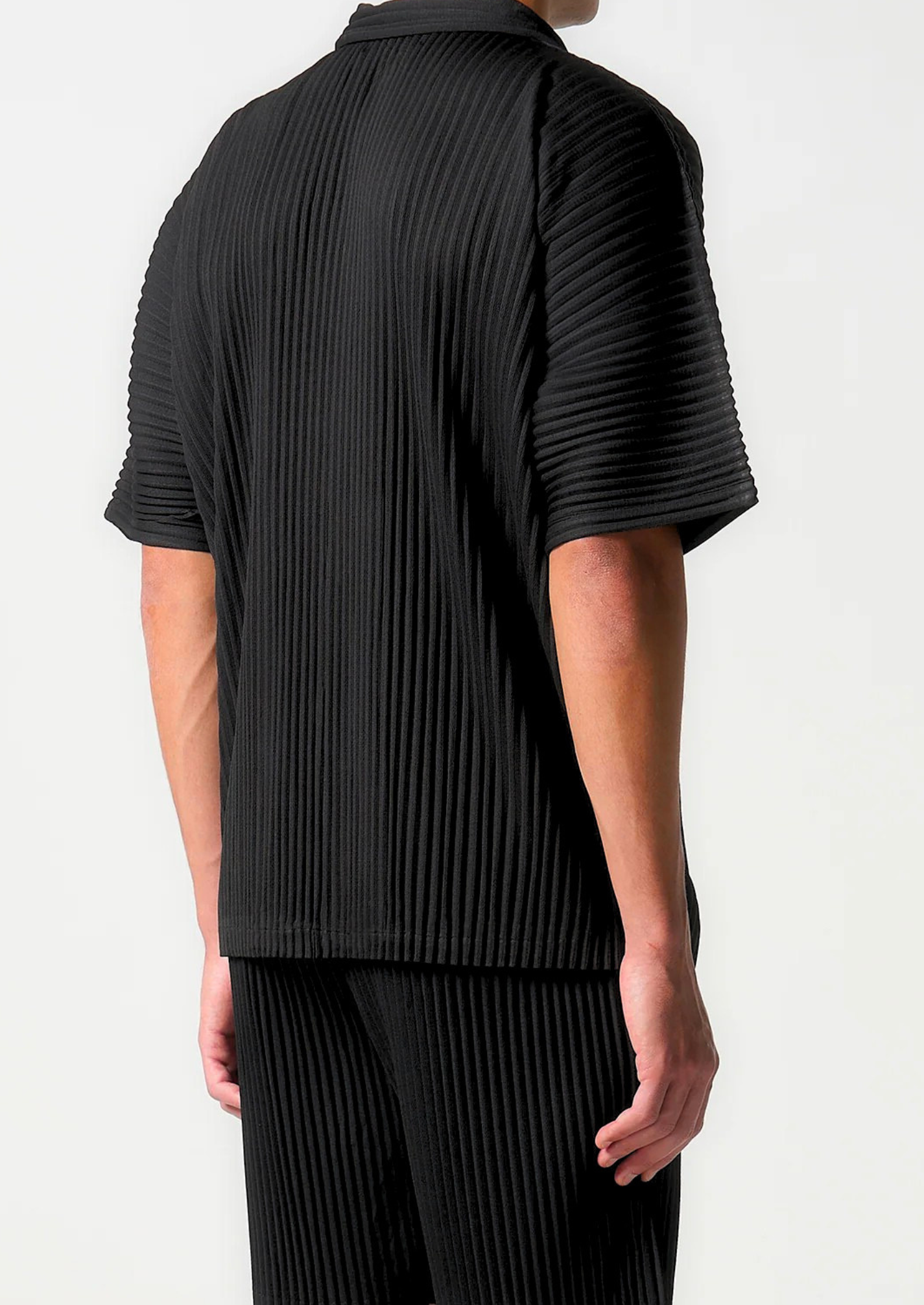 BLACK PLEATED SUMMER SET