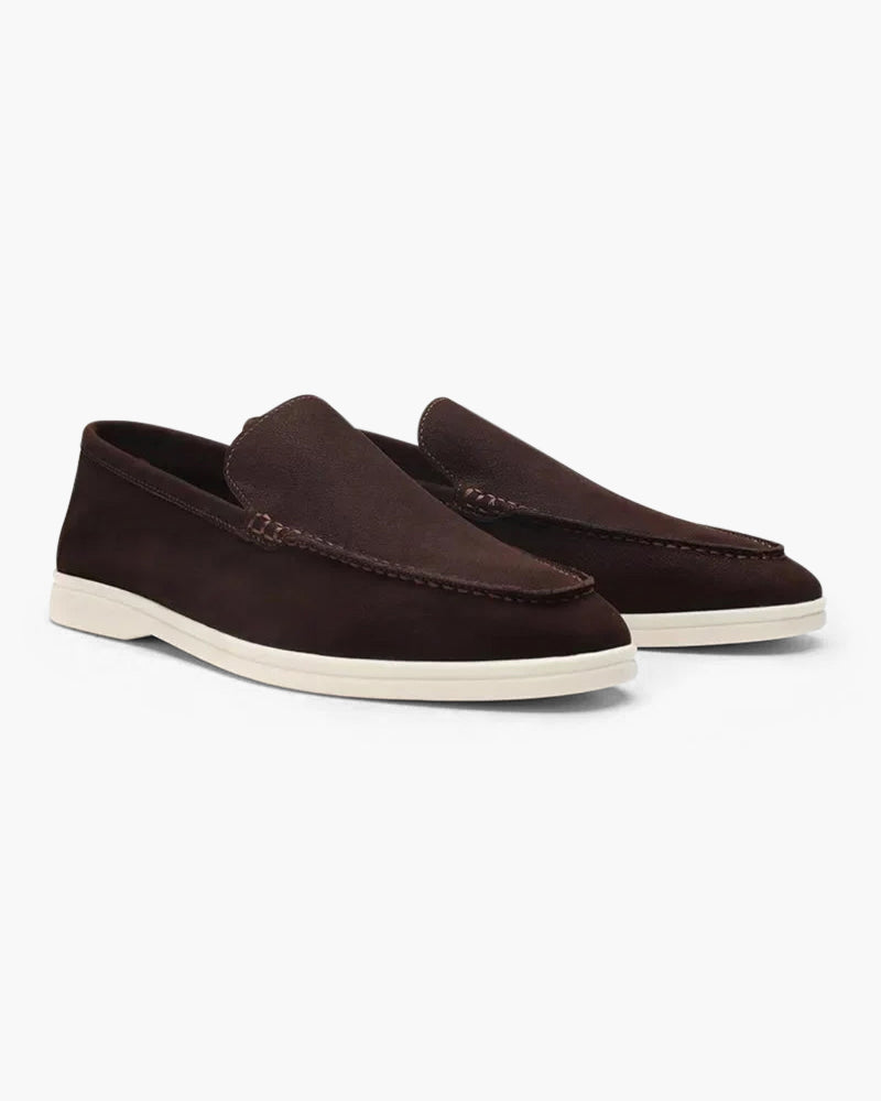 Classic Cowhide Leather Loafers with Timeless Elegance