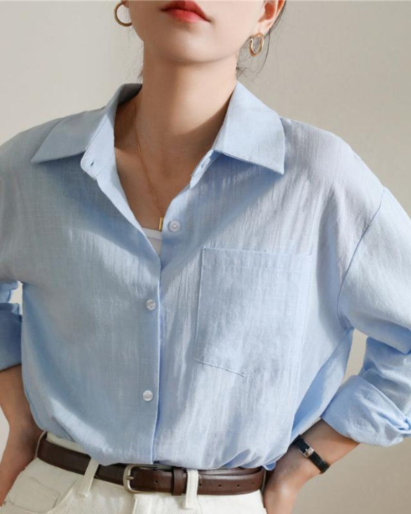 Elegant Women's Linen Shirt