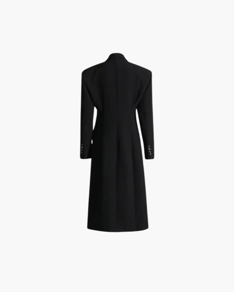 The Elegant Noir Coat