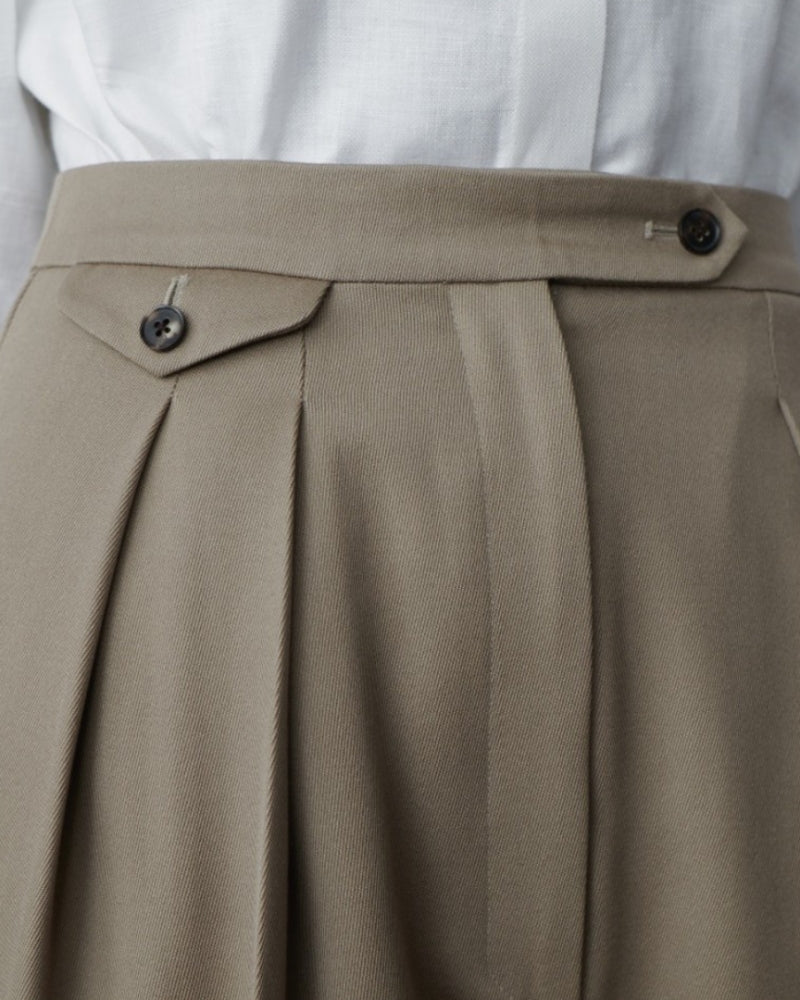 Woolen Oversized Trousers 