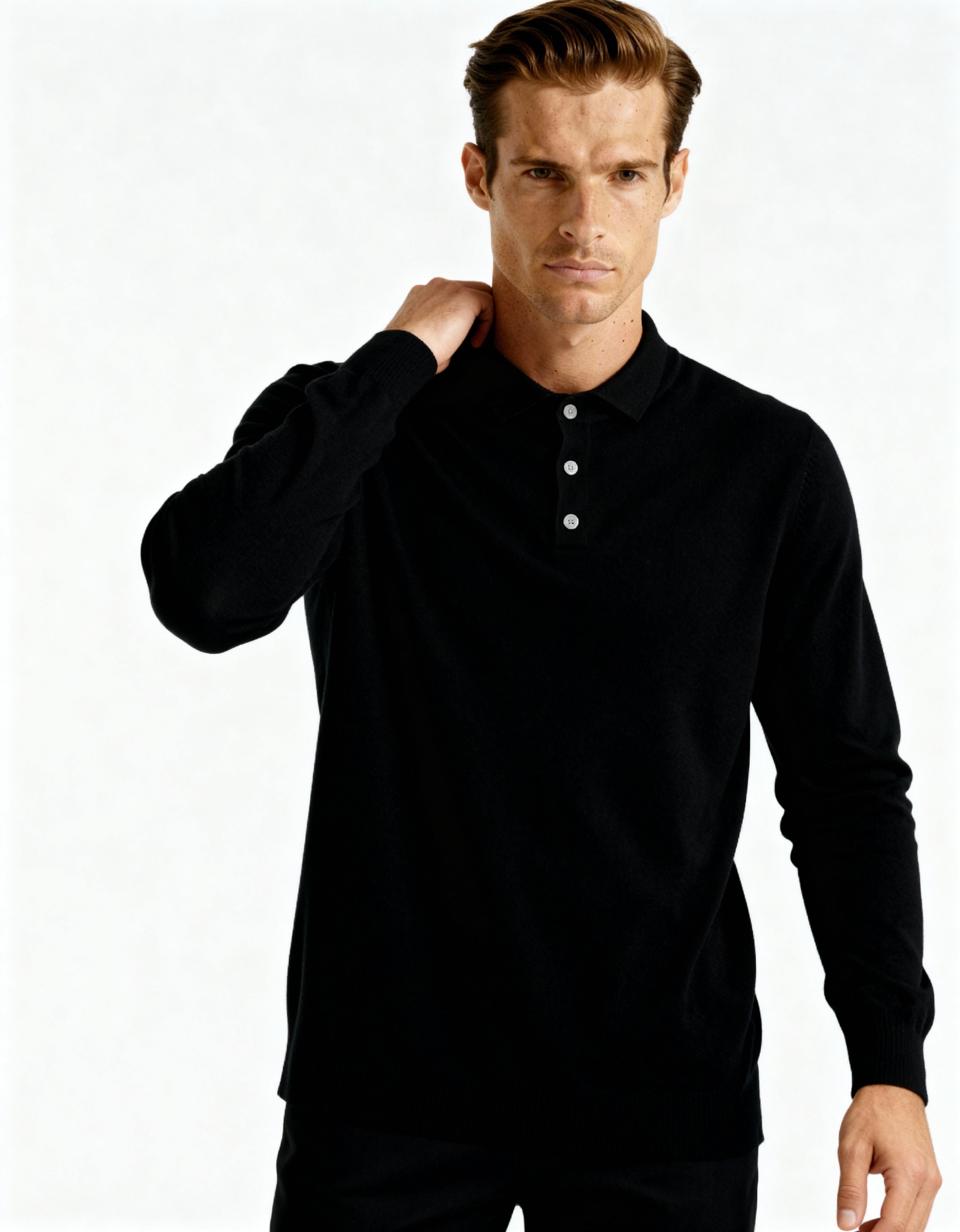 Pure Cashmere Polo Shirt