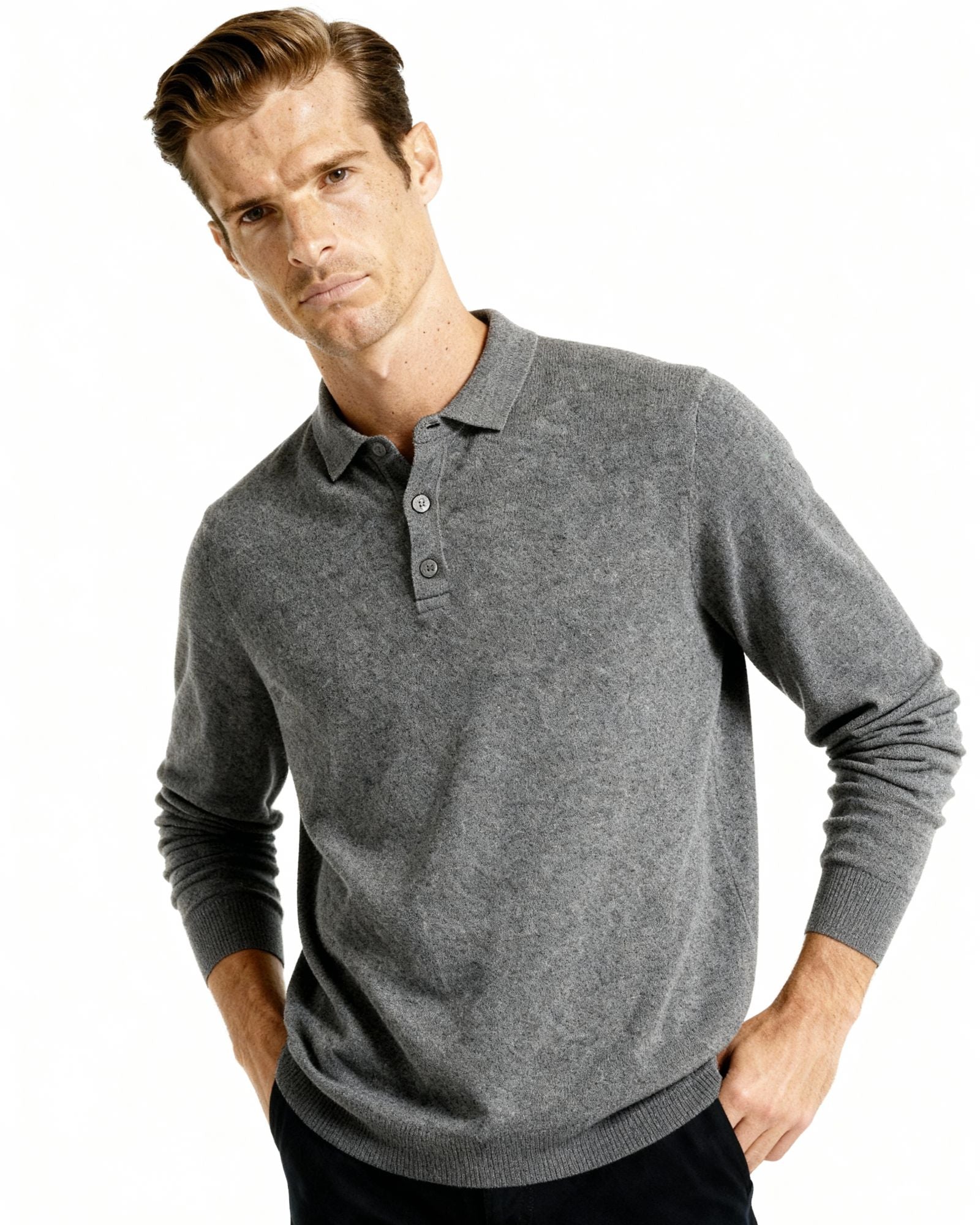 Pure Cashmere Polo Shirt