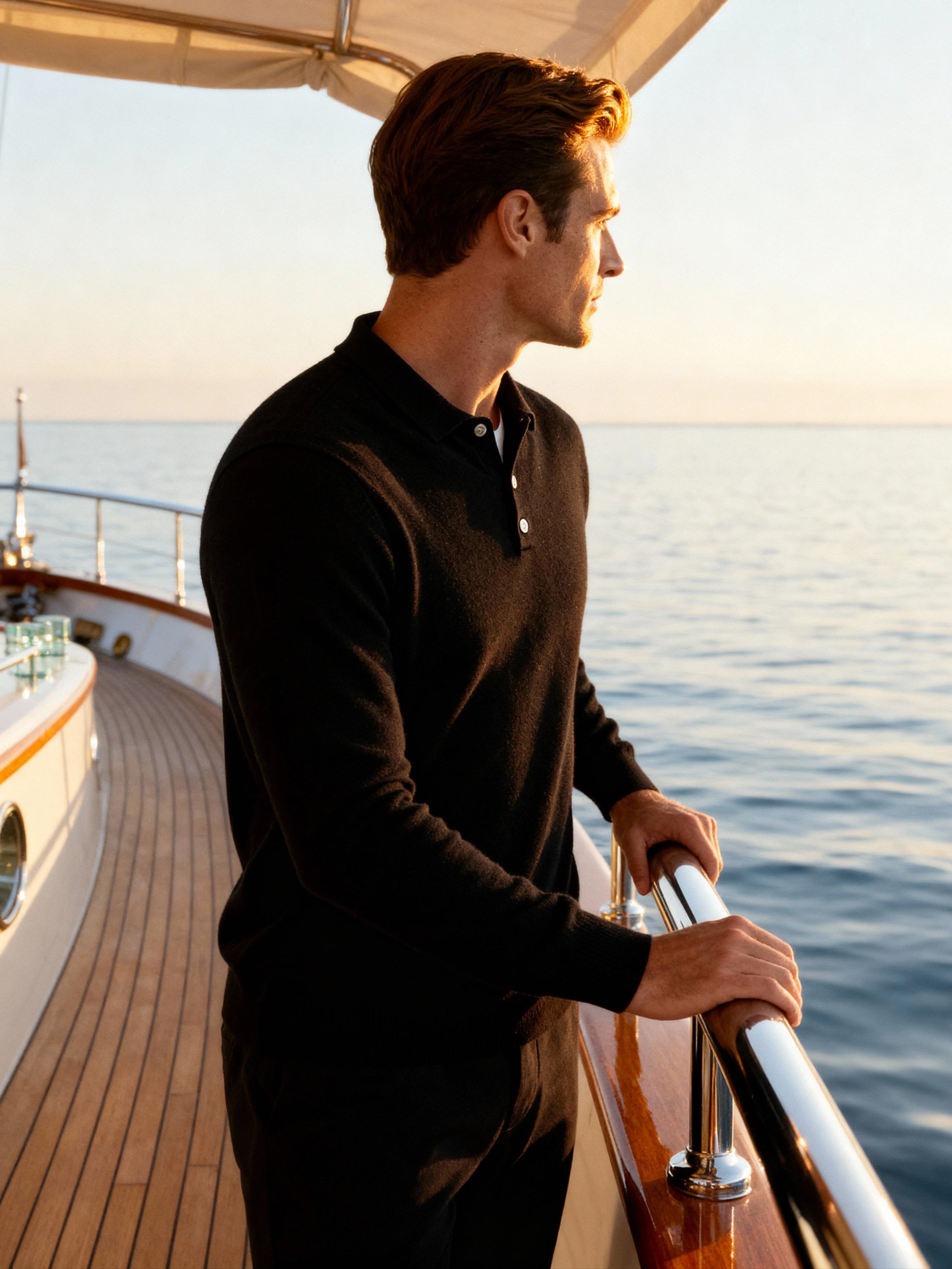 Pure Cashmere Polo Shirt