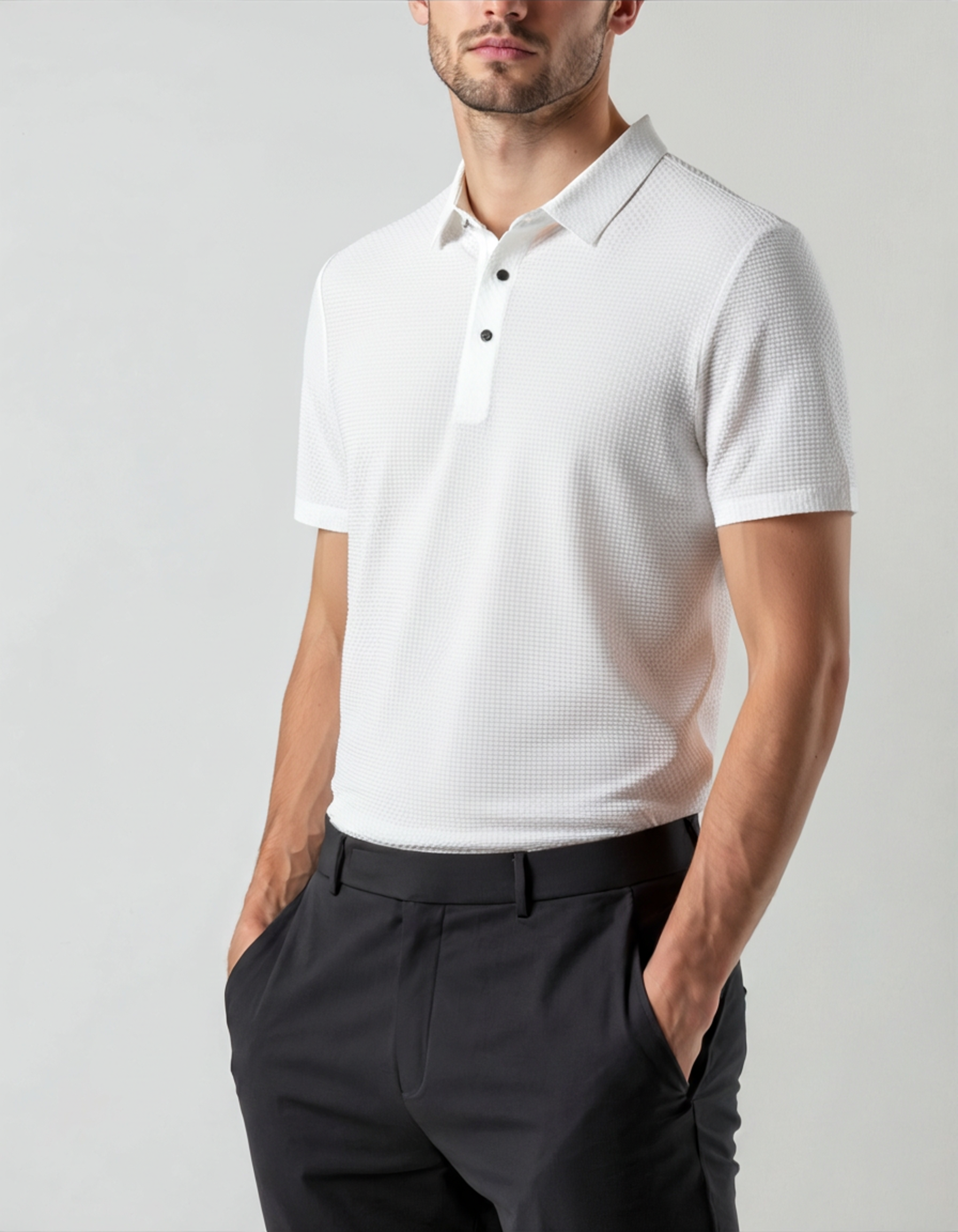 Prestigio Silk Polo Shirt (Wrinkle-Resistant)