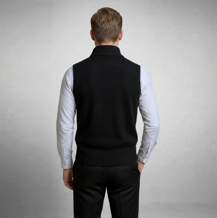 HARRISON FULL-ZIP SWEATER VEST