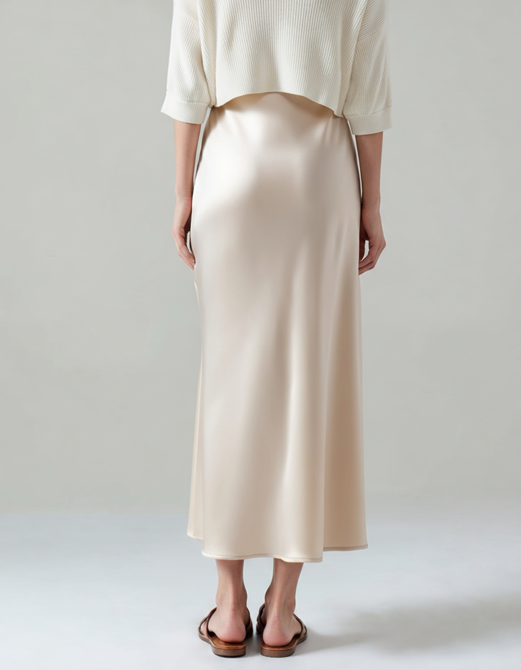 Classic Elegance Silk Skirt