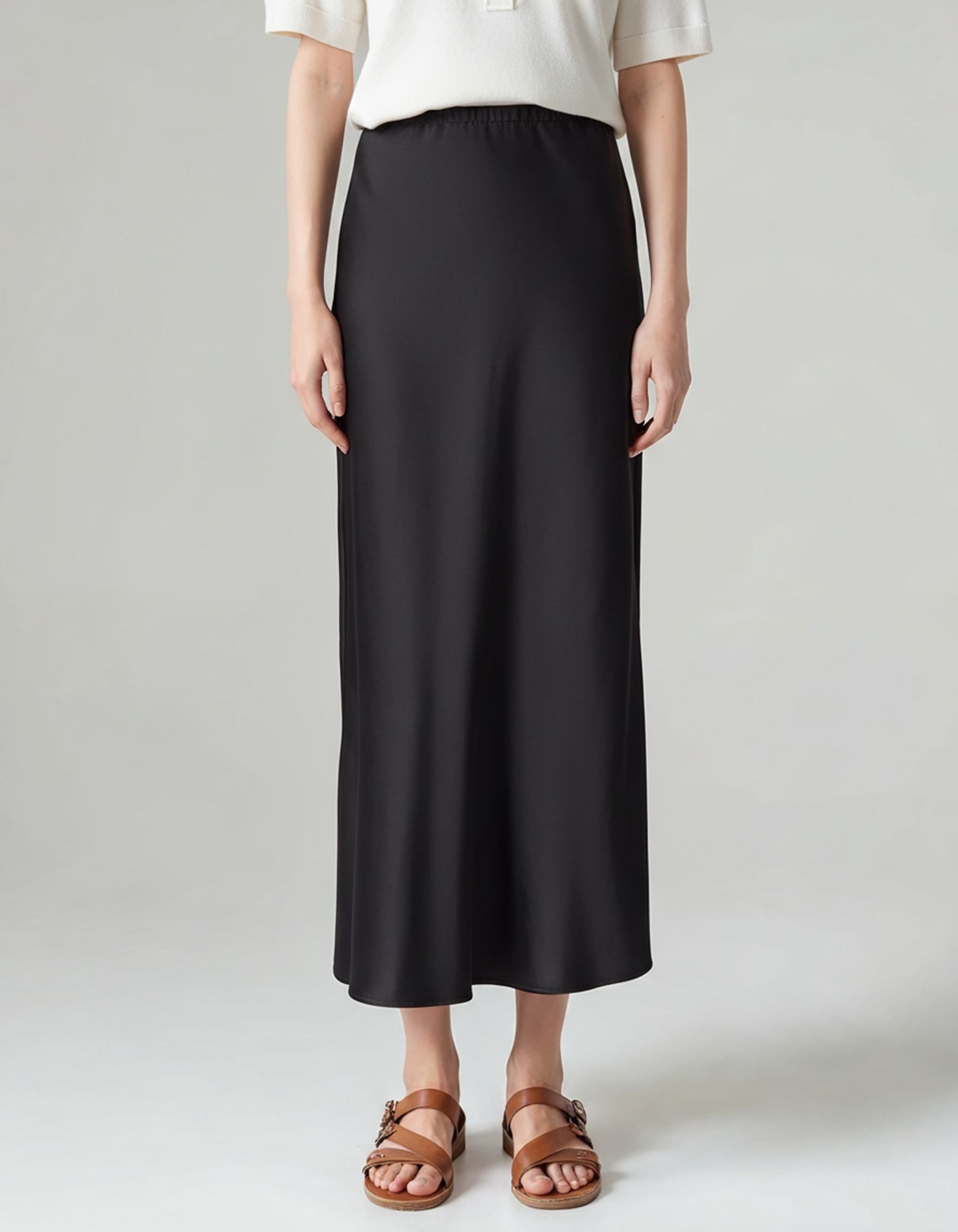 Classic Elegance Silk Skirt