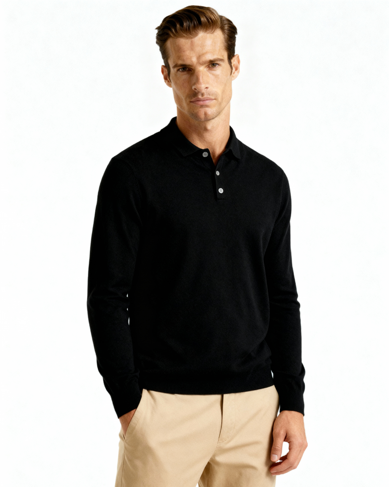 Pure Cashmere Polo Shirt